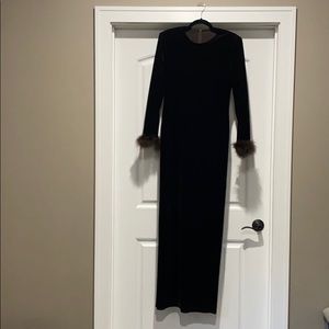 Beautiful brown velvet gown